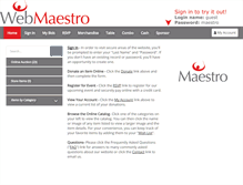 Tablet Screenshot of maestroweb.com